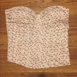 Urban Outfitters Silence + Noise Floral Corset Top